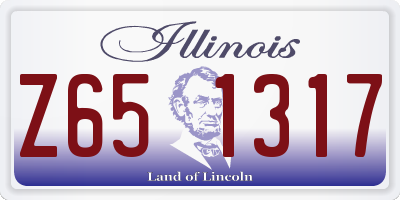 IL license plate Z651317