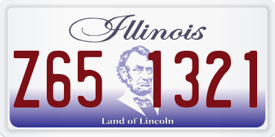 IL license plate Z651321