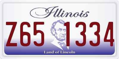 IL license plate Z651334