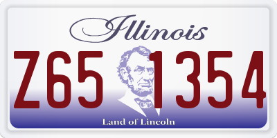 IL license plate Z651354