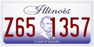 IL license plate Z651357