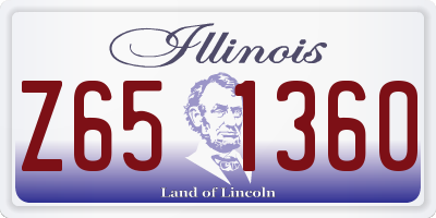 IL license plate Z651360
