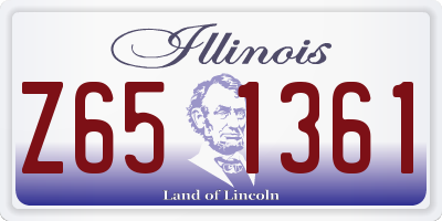 IL license plate Z651361