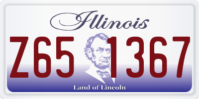 IL license plate Z651367