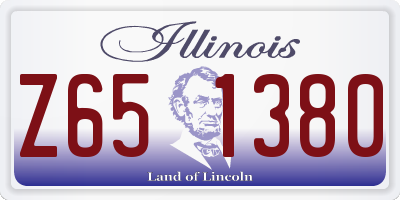 IL license plate Z651380