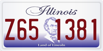 IL license plate Z651381