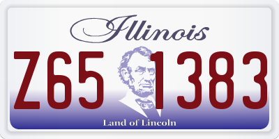 IL license plate Z651383