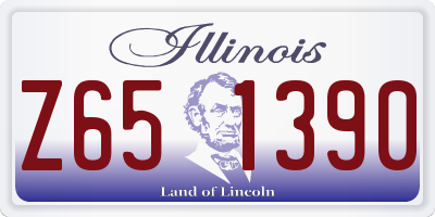 IL license plate Z651390