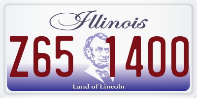 IL license plate Z651400