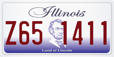 IL license plate Z651411