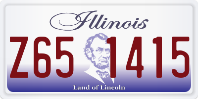 IL license plate Z651415