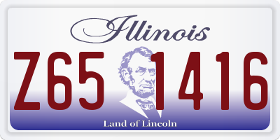 IL license plate Z651416
