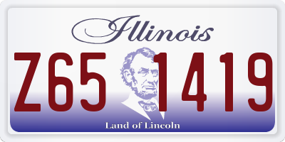 IL license plate Z651419