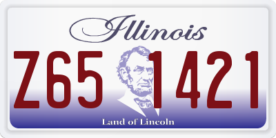 IL license plate Z651421