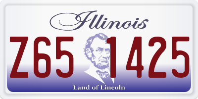 IL license plate Z651425