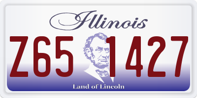 IL license plate Z651427