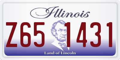 IL license plate Z651431