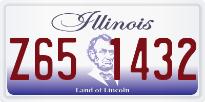 IL license plate Z651432