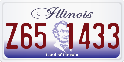 IL license plate Z651433