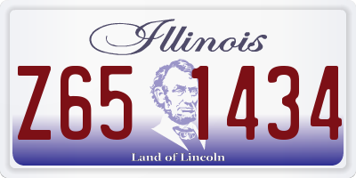 IL license plate Z651434