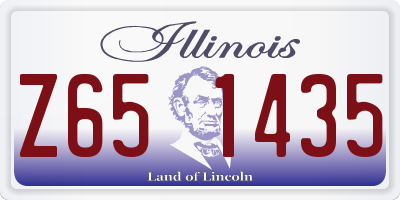 IL license plate Z651435