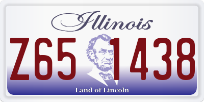 IL license plate Z651438