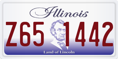 IL license plate Z651442