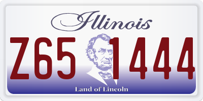 IL license plate Z651444