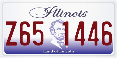 IL license plate Z651446