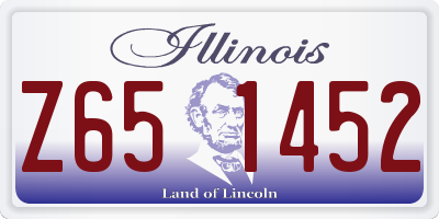 IL license plate Z651452