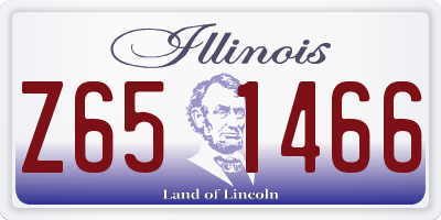 IL license plate Z651466