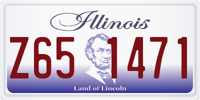 IL license plate Z651471