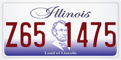 IL license plate Z651475