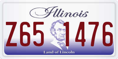 IL license plate Z651476