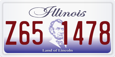 IL license plate Z651478