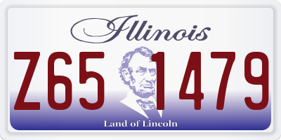 IL license plate Z651479