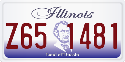IL license plate Z651481