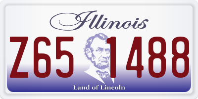 IL license plate Z651488