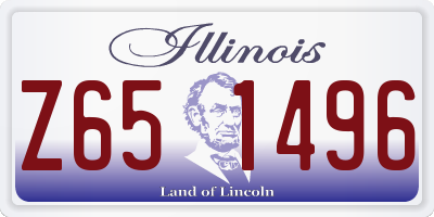 IL license plate Z651496
