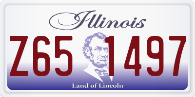IL license plate Z651497