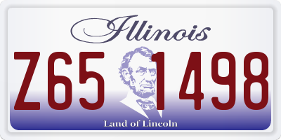 IL license plate Z651498