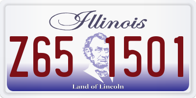 IL license plate Z651501