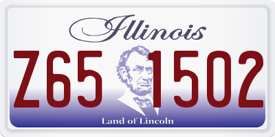 IL license plate Z651502