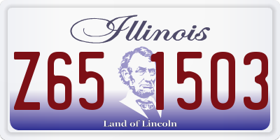 IL license plate Z651503