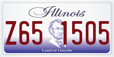 IL license plate Z651505