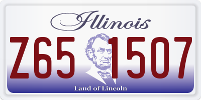 IL license plate Z651507