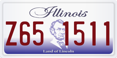 IL license plate Z651511