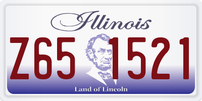 IL license plate Z651521