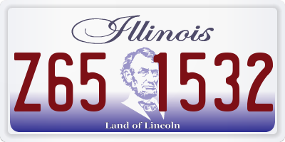 IL license plate Z651532