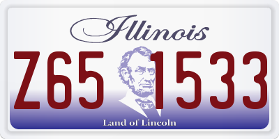 IL license plate Z651533